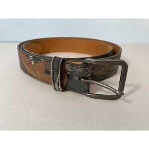 Camo Cotton Twill Belt Men's Size 52 Hunting Gorpcore Outdoors Chore Western